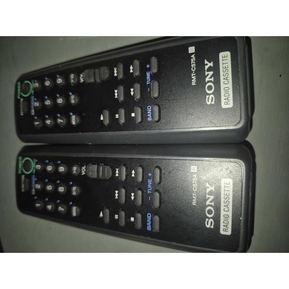 Sony RMT-C575A Radio Cassette Remote Controls - Set of 2 *No Battery Cover*